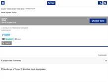 Tablet Screenshot of kyriad-vichy.fr
